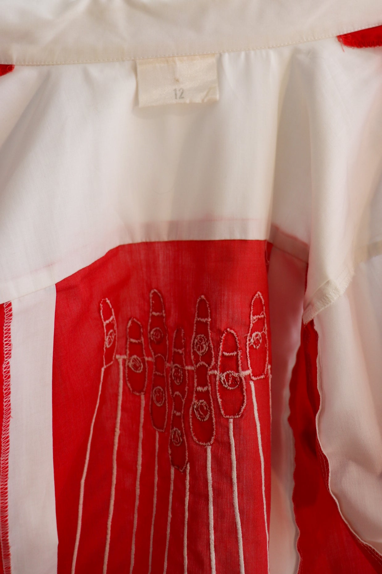 80s Red & White Bowling Shirt