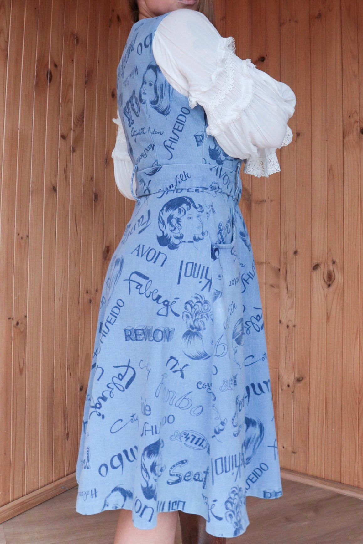 60s Cosmetic Denim Dress