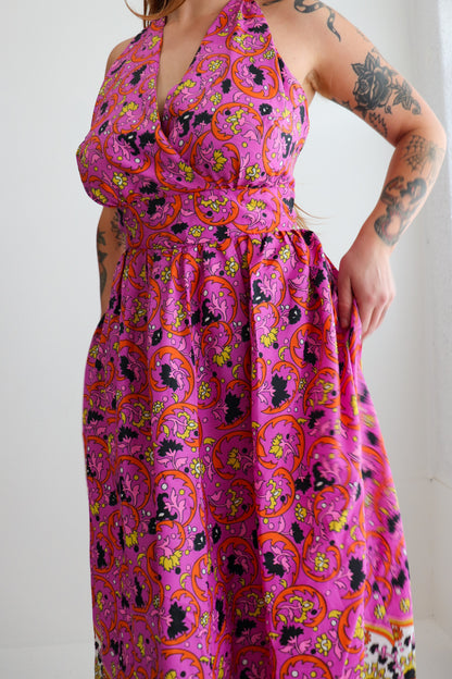 70s Handmade Halter Maxi