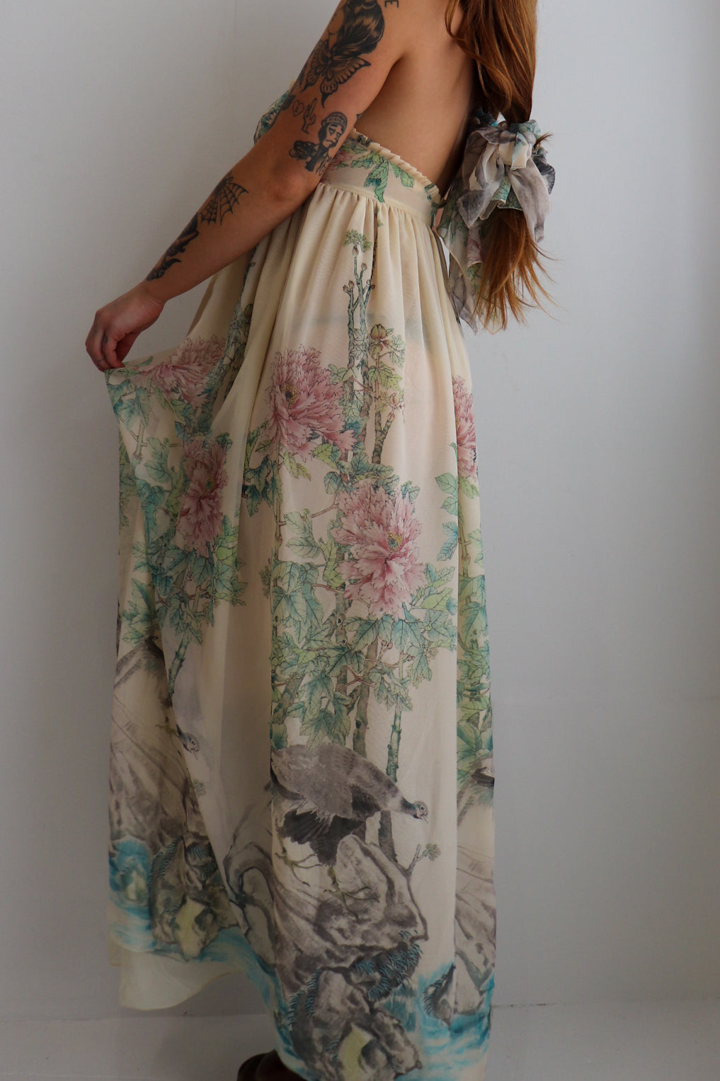 70s Layered Halter Maxi