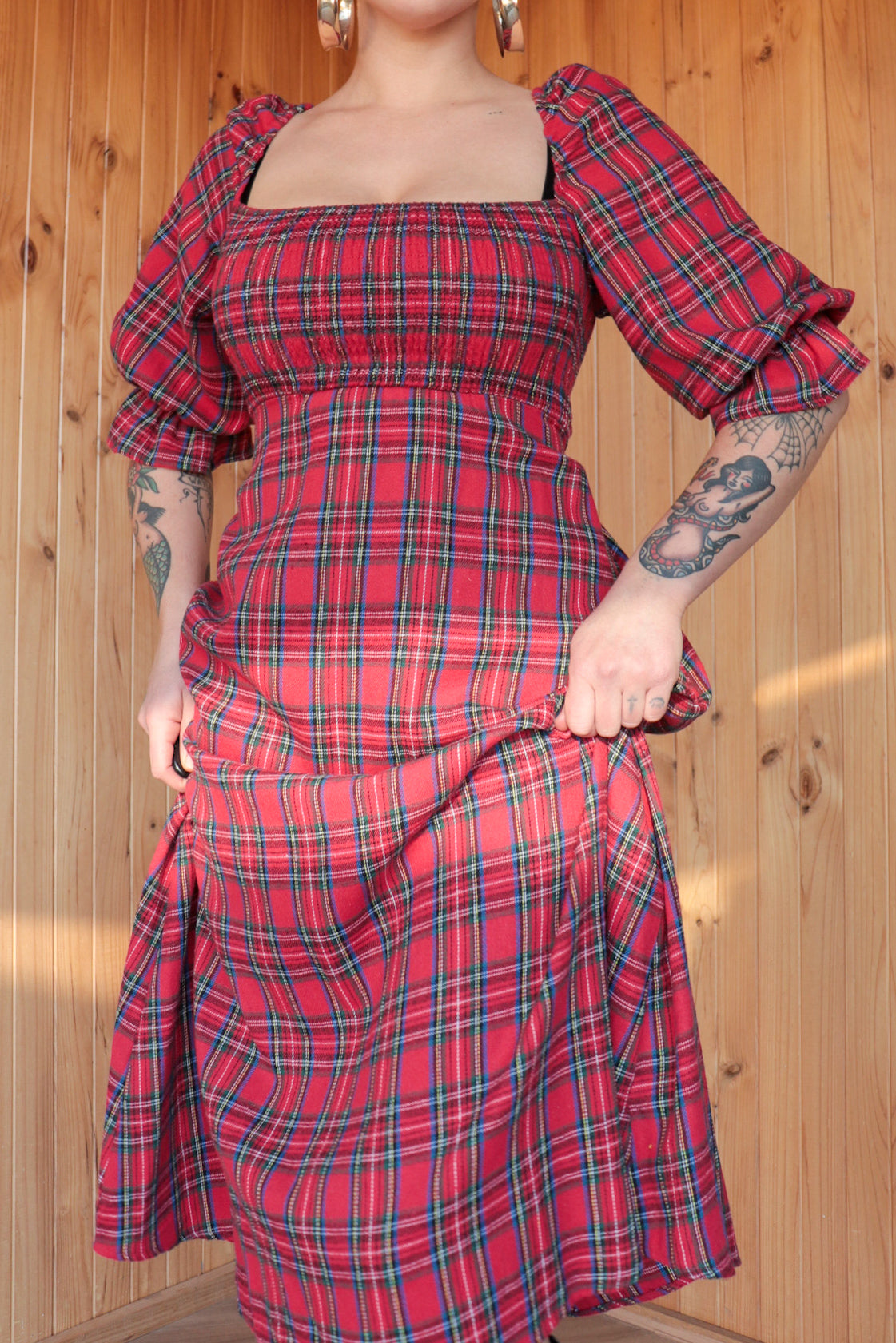 80s Tartan Midi