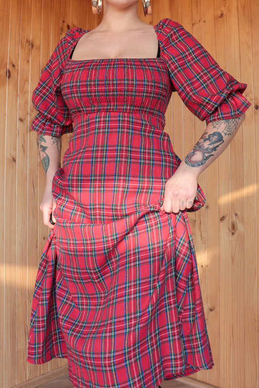 80s Tartan Midi