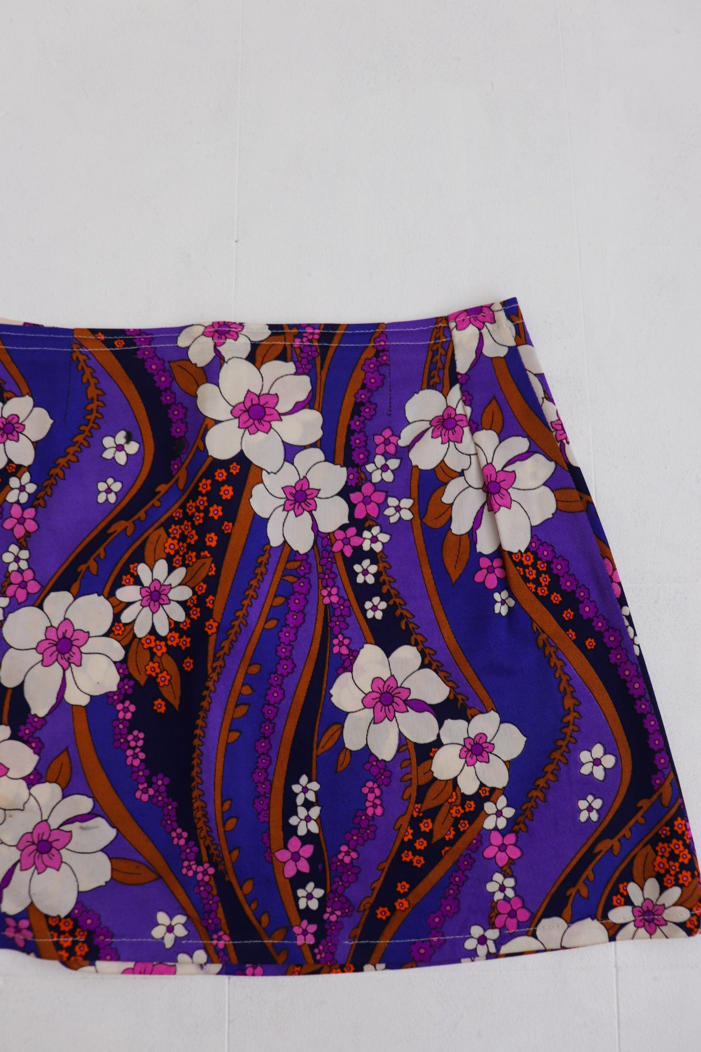 Purple Psychedelic Mini Skirt
