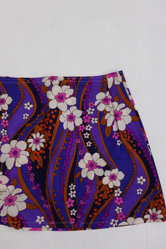 Purple Psychedelic Mini Skirt