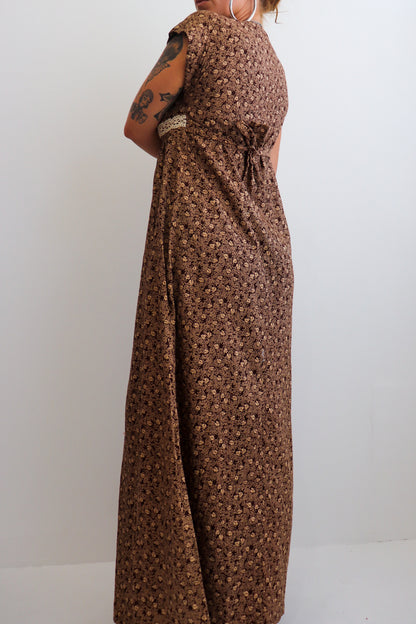 70s Brown & Cream Summer Prairie