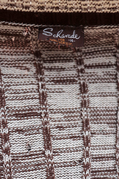 Brown Toned Knit Vest