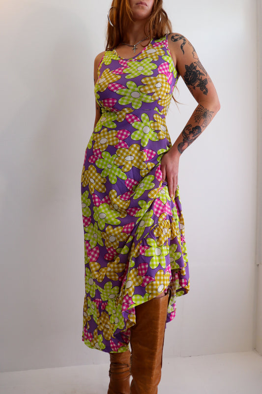 Floral Maxi Mermaid Tail Dress