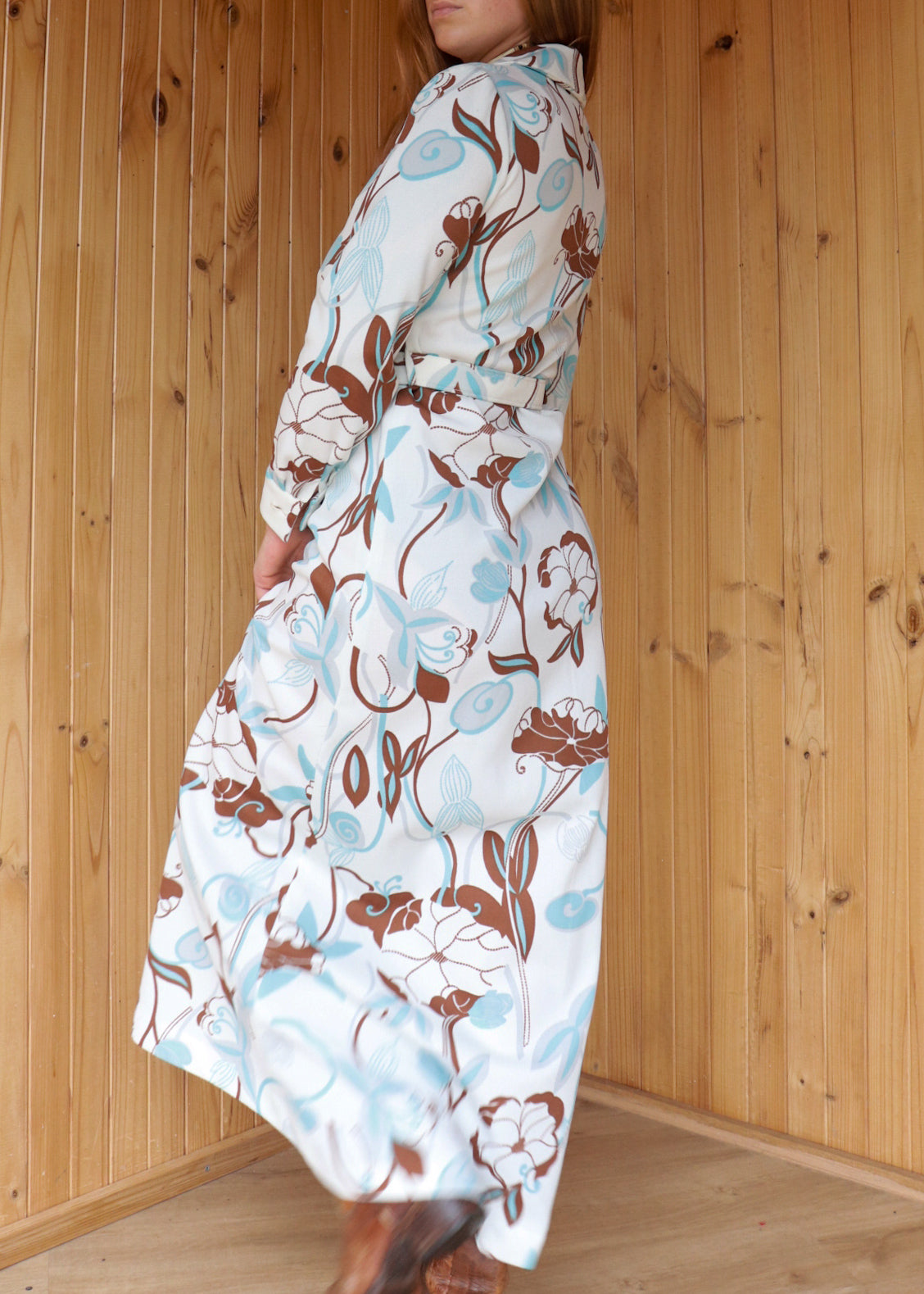 Floral Maxi Button Up Dress