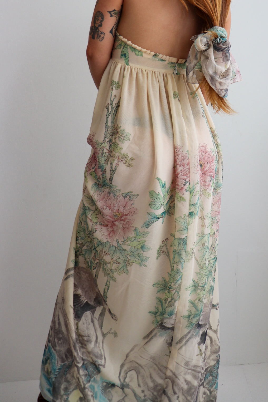 70s Layered Halter Maxi