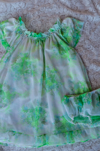 70s Green Lingerie Set