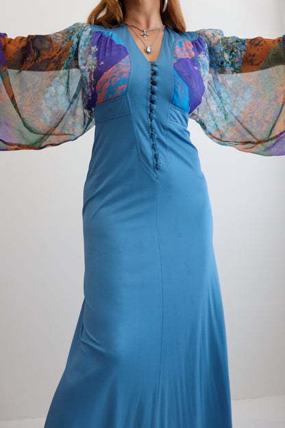 70s Butterfly Wing Maxi Prairie