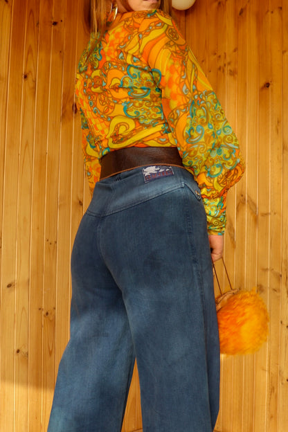 70s Psychedelic Blouse