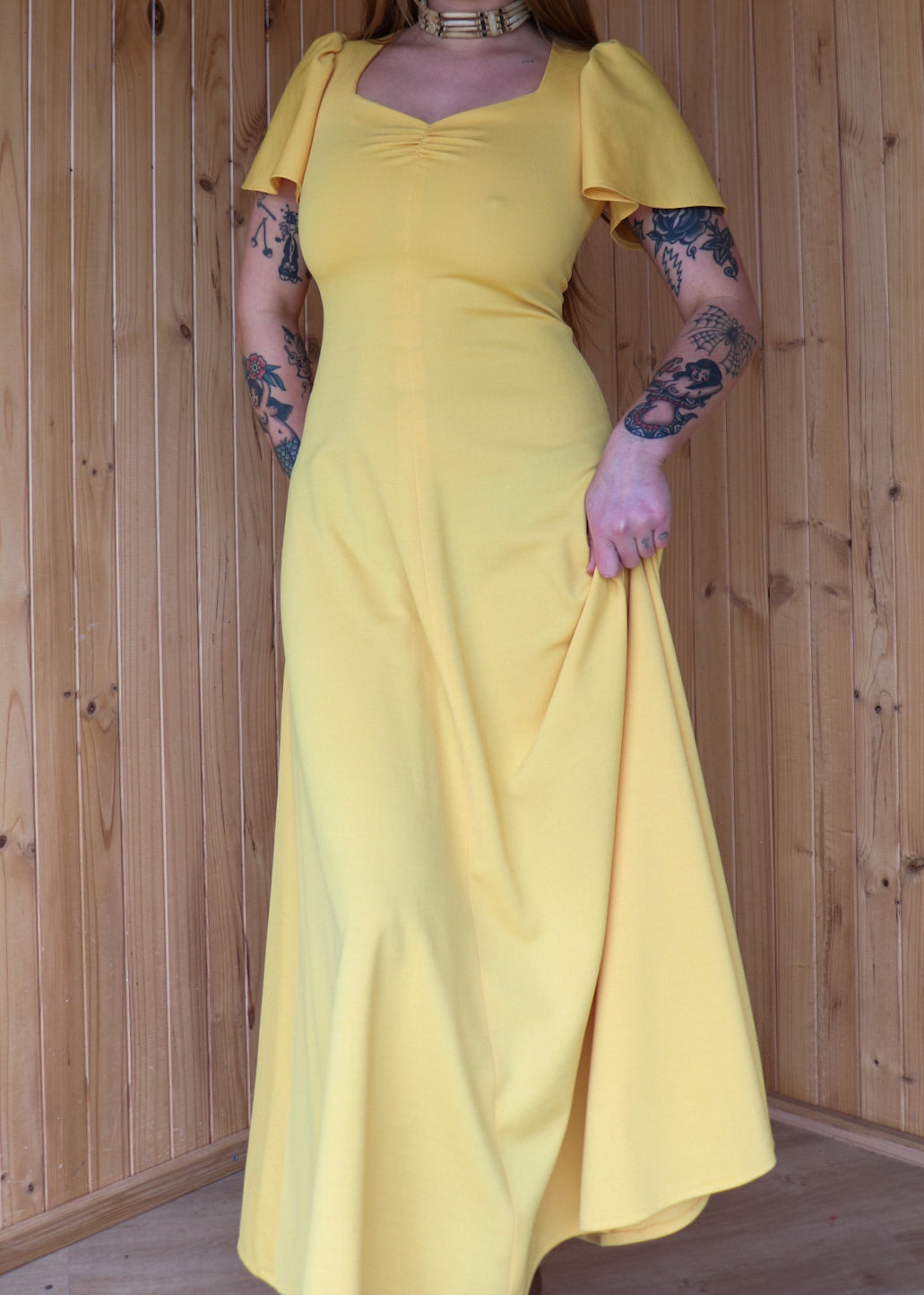 Sunflower Yellow Prairie Dress