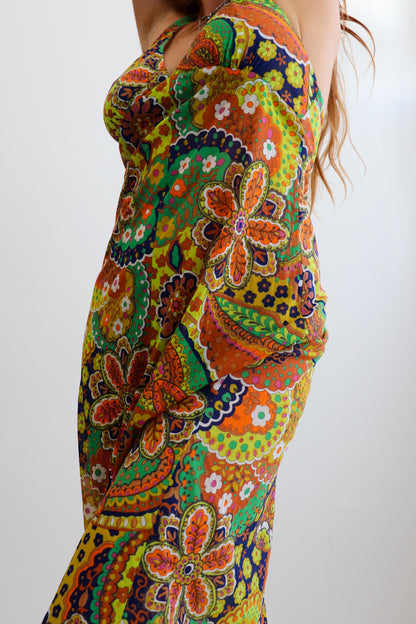 Psychedelic Dress & Top Set