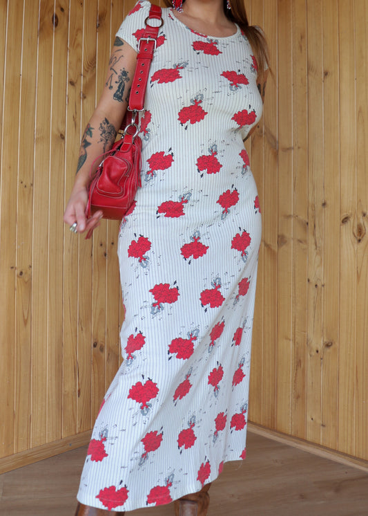 70s Salsa Graphic Maxi Dress