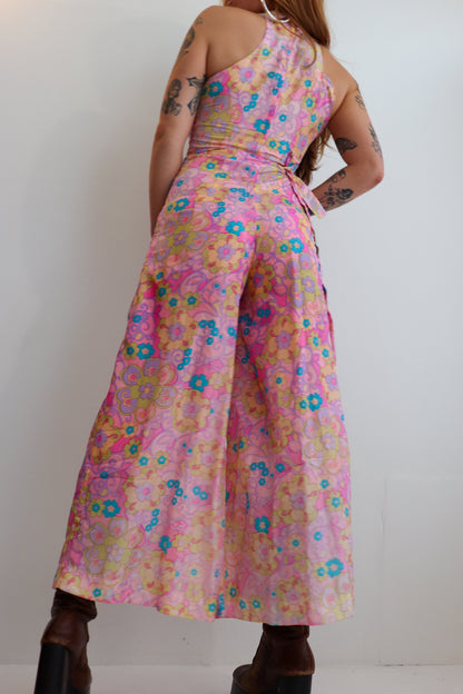Pink Psychedelic Mega Flare Jumpsuit