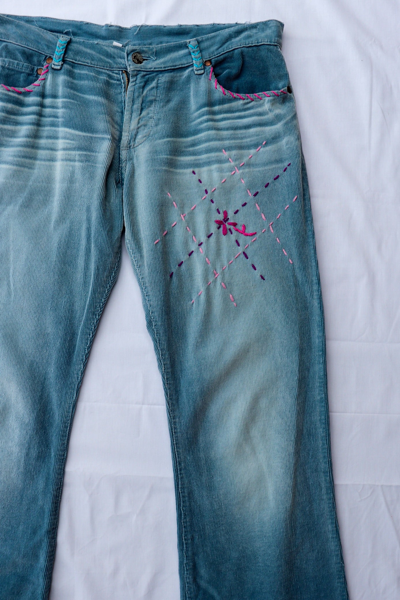 Cord Patchwork Flares