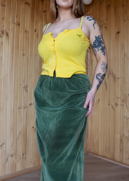 Button Up Sunflower Tank