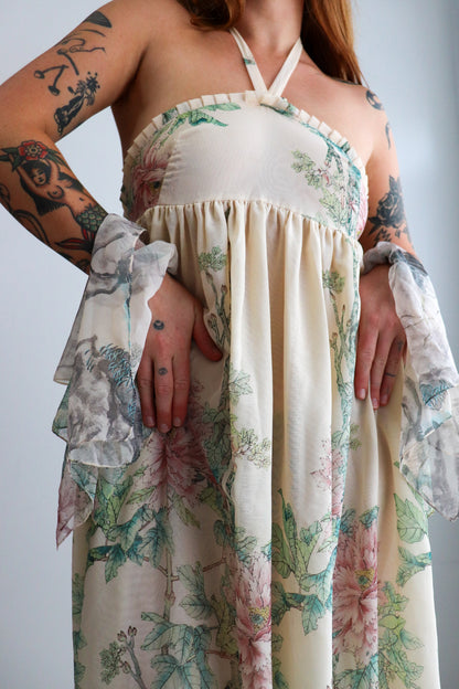 70s Layered Halter Maxi