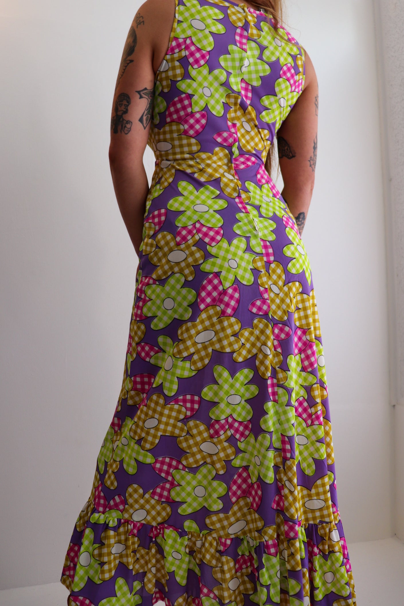 Floral Maxi Mermaid Tail Dress