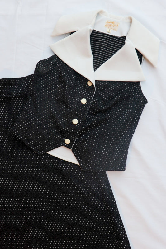 70s Polka Dot Skirt Set