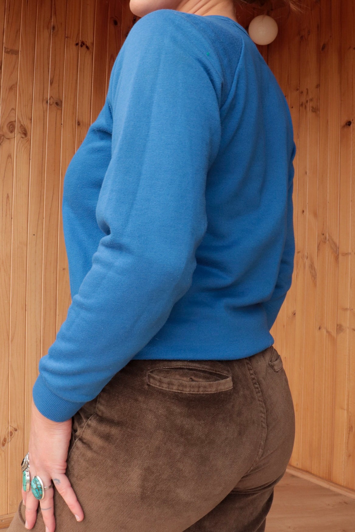 70s Blue Koala Pullover