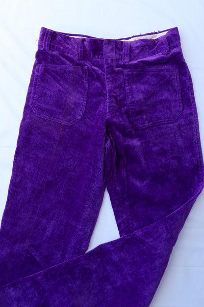 70s Purple Cord Flares