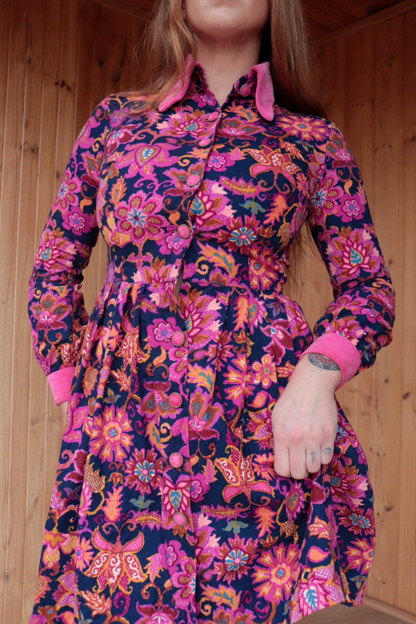 60s Velvet Paisley Two Piece