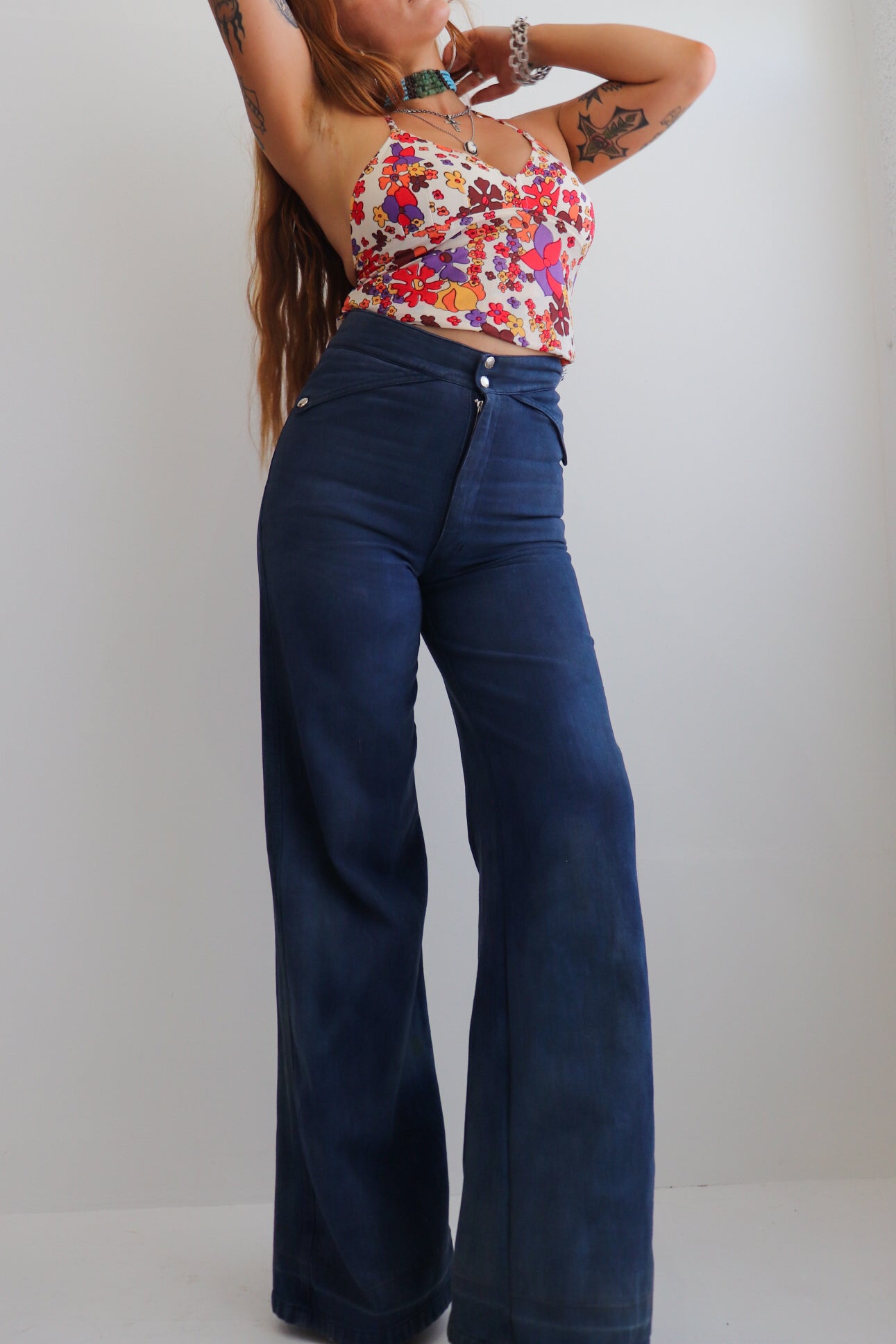 70s Floral Halter