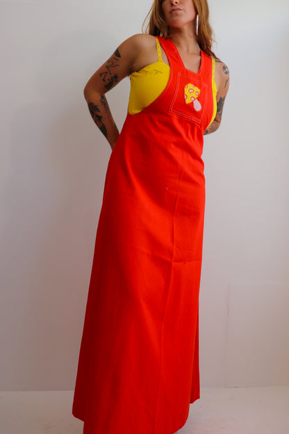 Mushroom Maxi Pinafore