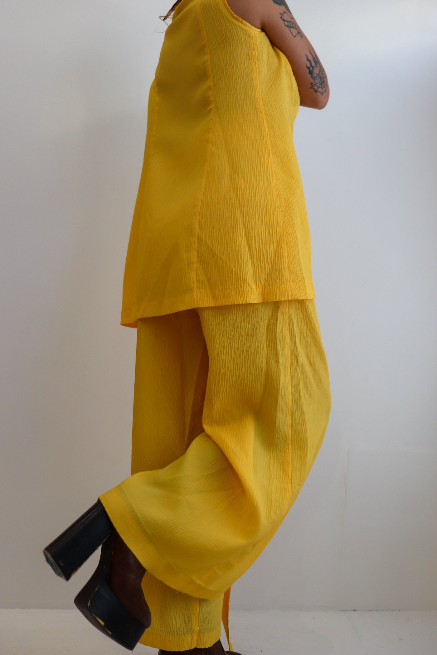 70s Sunflower Flared Set