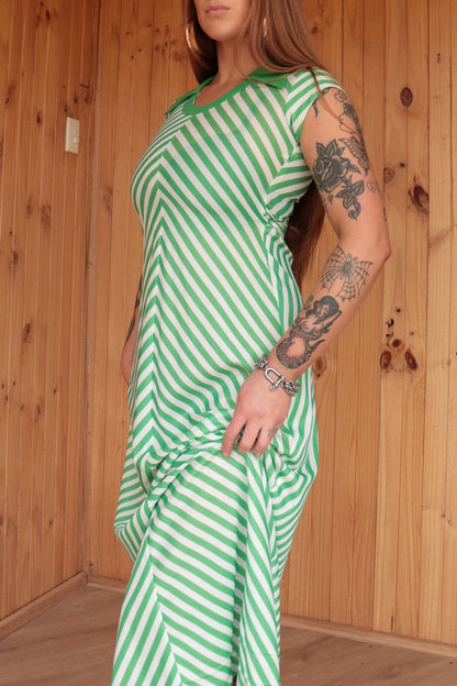 70s Stripe Maxi Dress