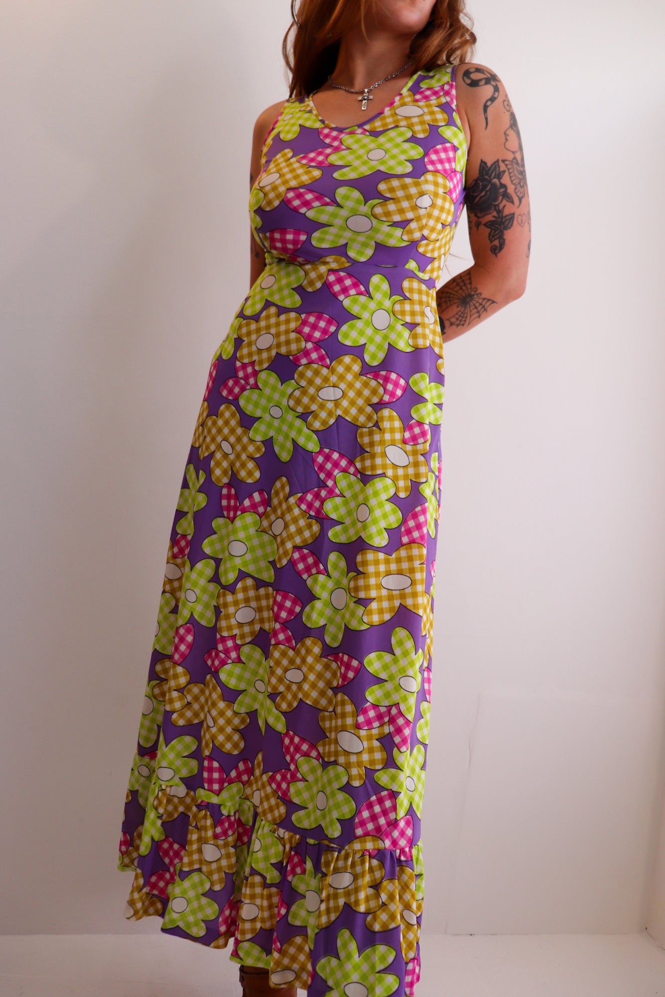 Floral Maxi Mermaid Tail Dress