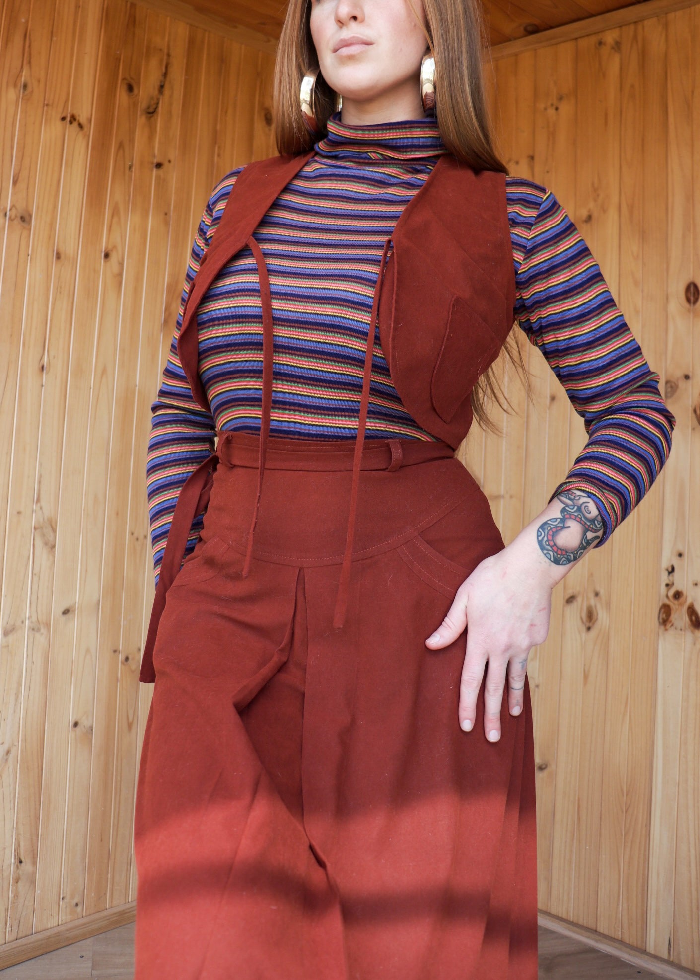 Maroon Western Two Piece