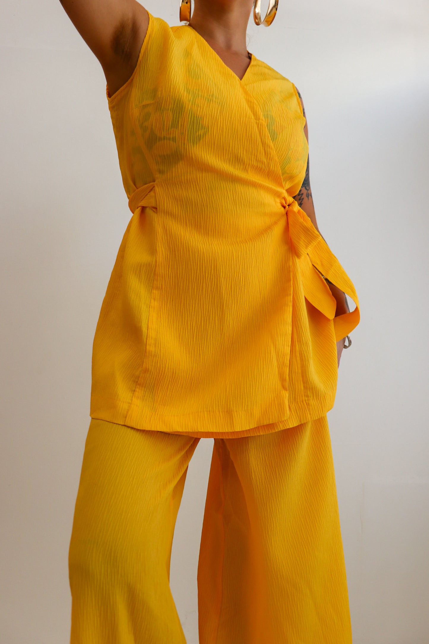 70s Sunflower Flared Set