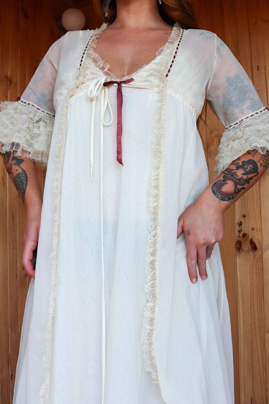 50s Sheer Lingerie Set