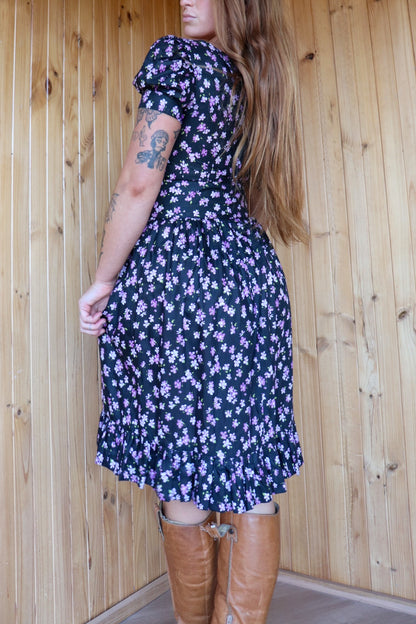 80s Floral Corset Gothic Prairie