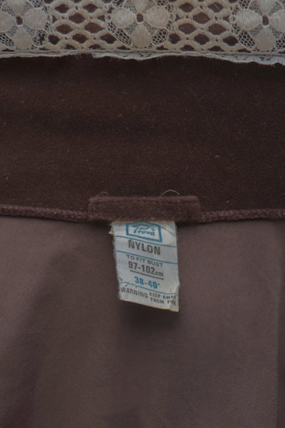 70s Velvet Prairie Overcoat