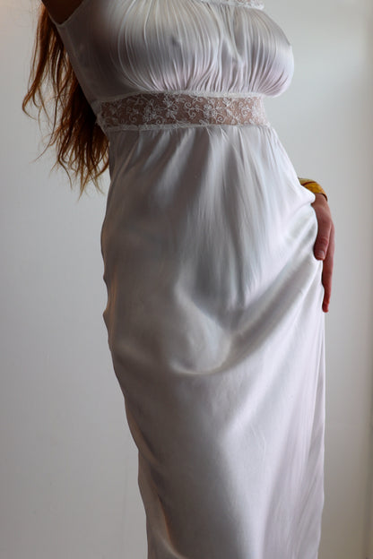 Angelic White Maxi Slip Dress