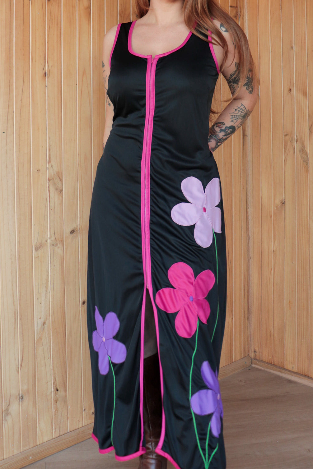 Floral Embroidered Maxi Dress