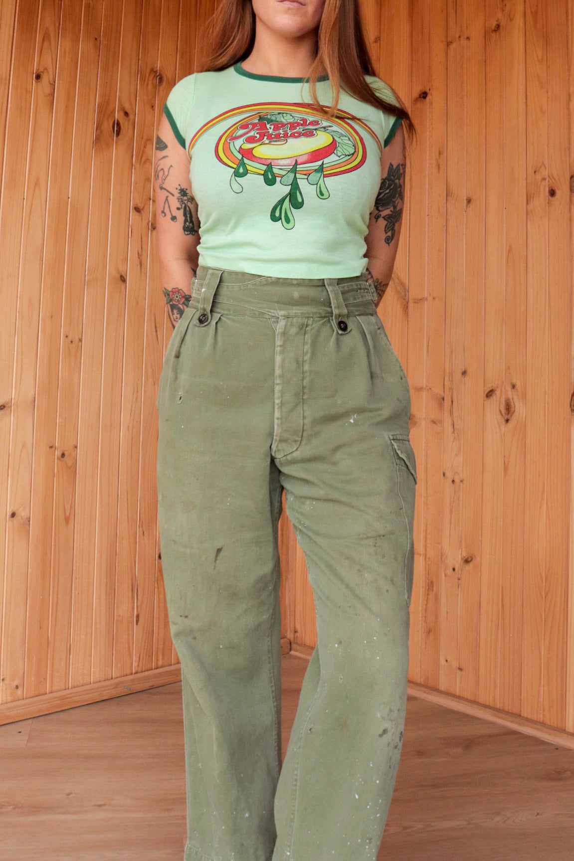 60s Buckle Army Pants