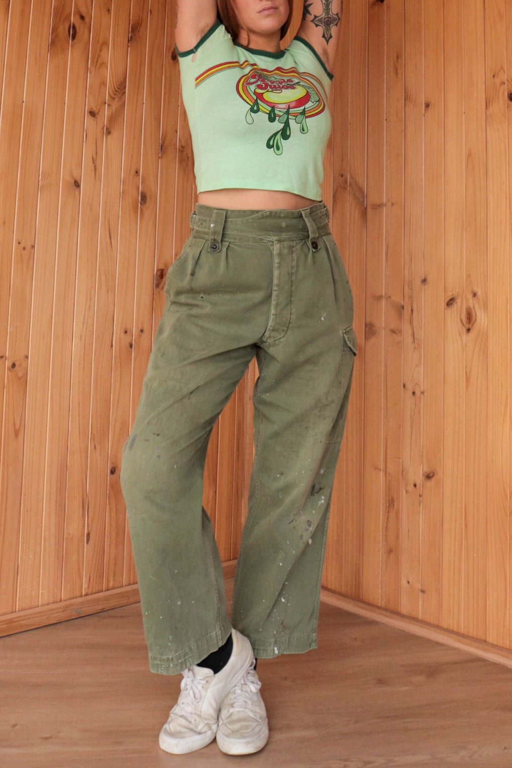 60s Buckle Army Pants