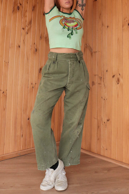 60s Buckle Army Pants