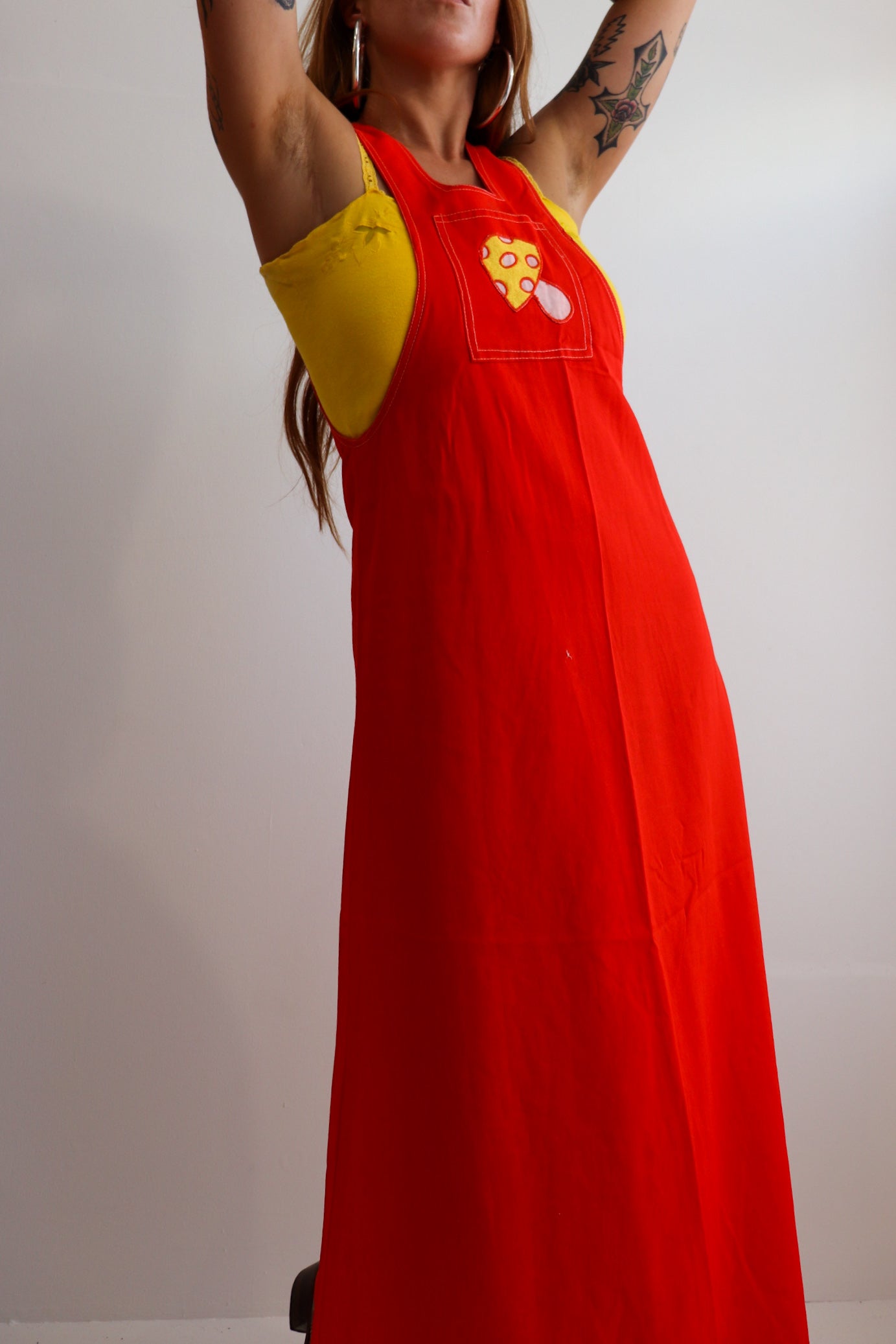 Mushroom Maxi Pinafore