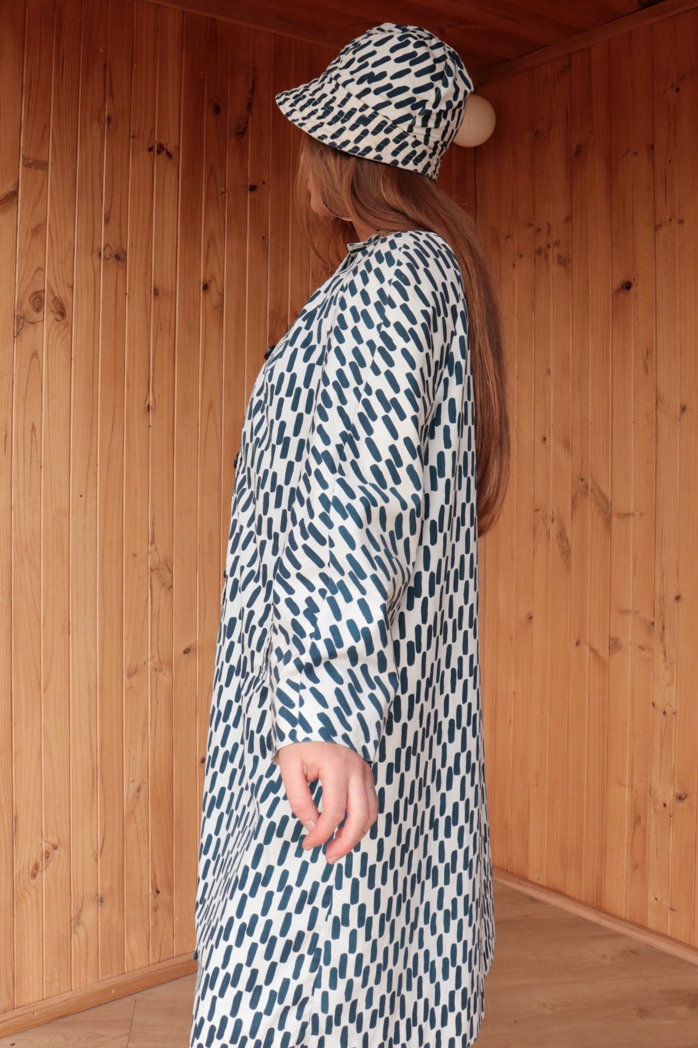 60s Patterned Two Piece Rain Set