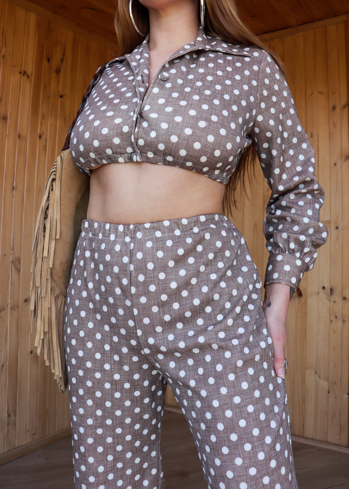 70s Polka Dot Two Piece