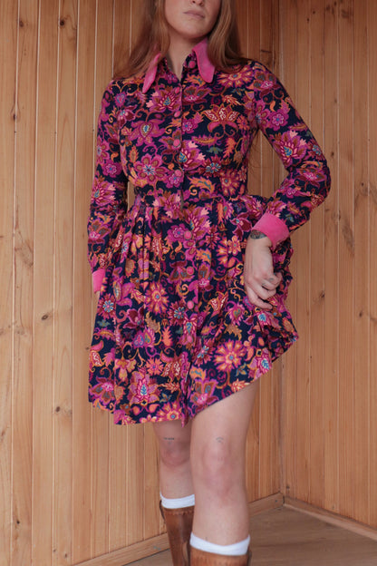 60s Velvet Paisley Two Piece