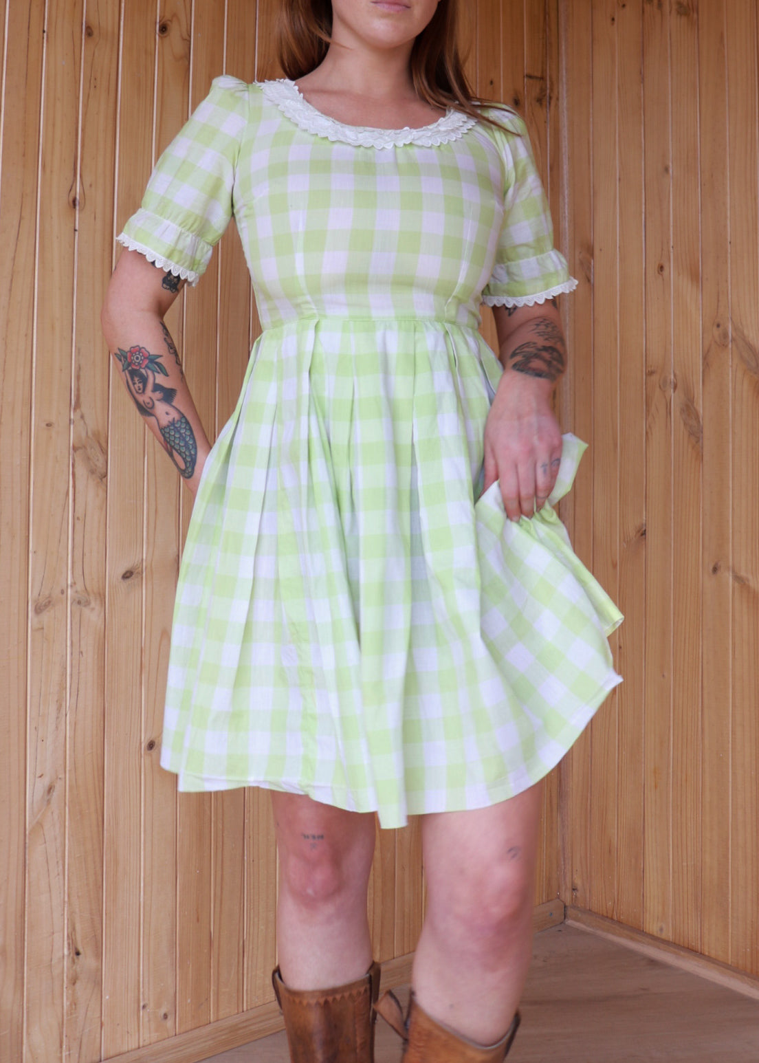 Check Mini Prairie Dress