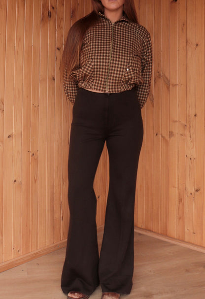 Brown Stretch Flares