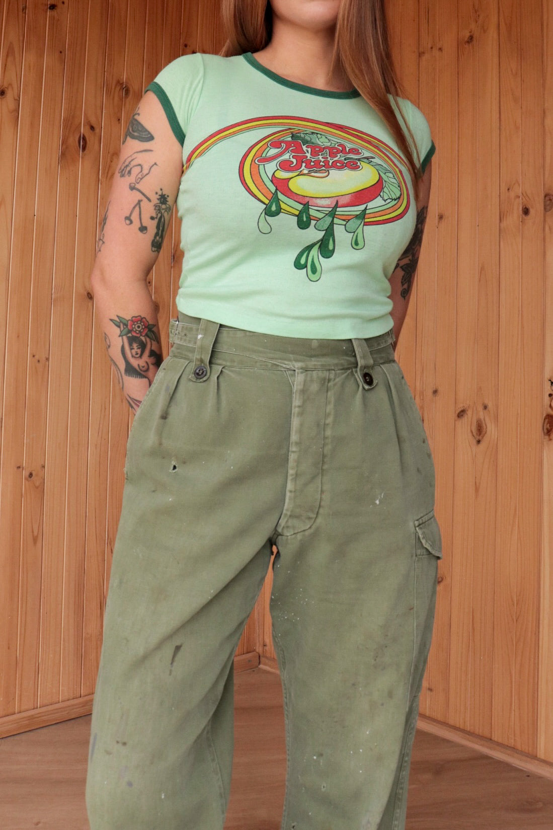 60s Buckle Army Pants